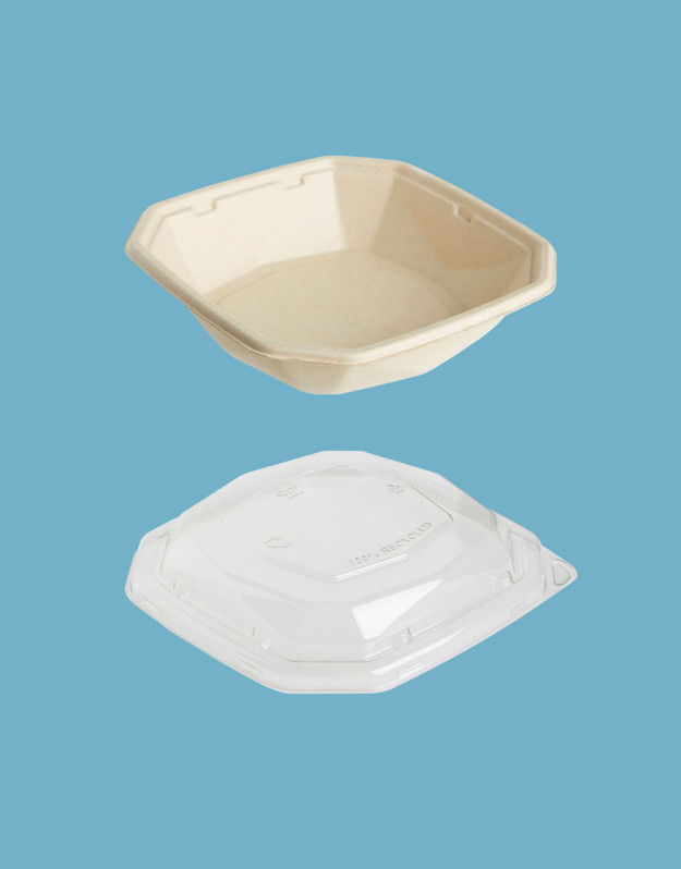 Skål och lock för räkmacka